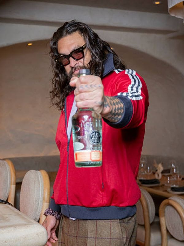 Jason Momoa Manchester United Track Jacket Red