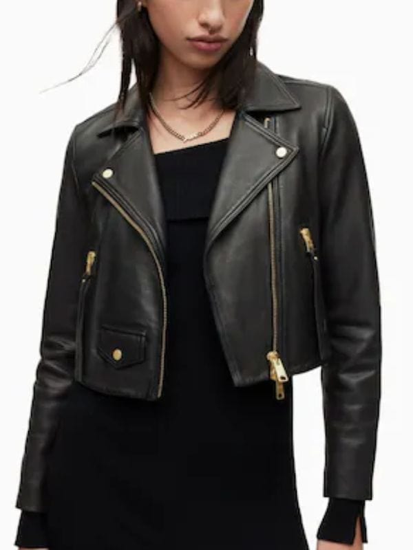 Javicia Leslie High Potential Biker Leather Jacket Javicia Leslie High Potential Biker Leather Jacket