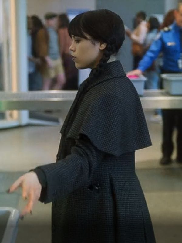Jenna Ortega Wednesday S02 Checkered Coat Jenna Ortega Wednesday S02 Checkered Coat