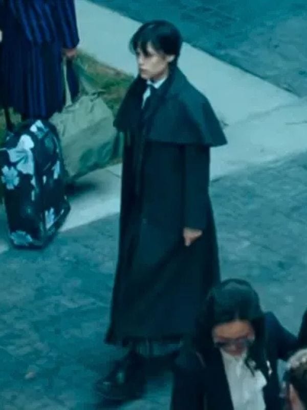Jenna Ortega Wednesday S02 Checkered Coat Jenna Ortega Wednesday S02 Checkered Coat