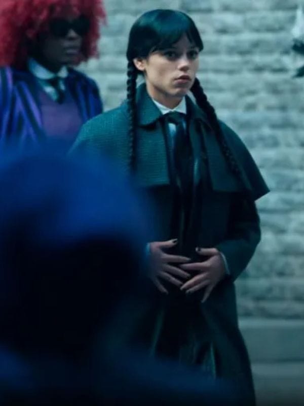 Jenna Ortega Wednesday S02 Checkered Coat Jenna Ortega Wednesday S02 Checkered Coat