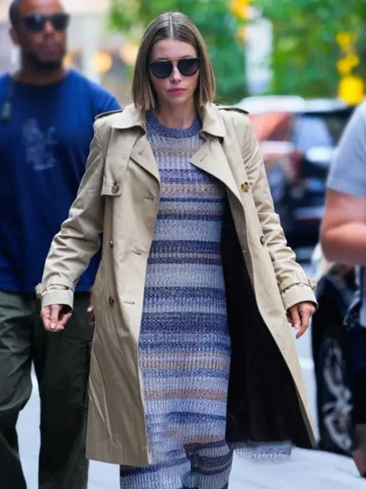 Jessica Biel The Better Sister S01 Trench Coat