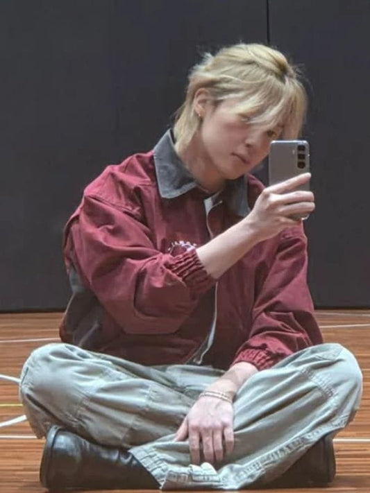Jimin on Weverse 2026 Burgundy Jacket