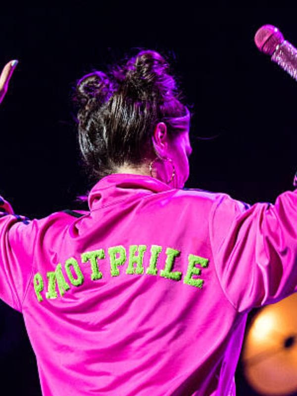 Eventim Apollo Joanne McNally Pinotphile Pink Jacket