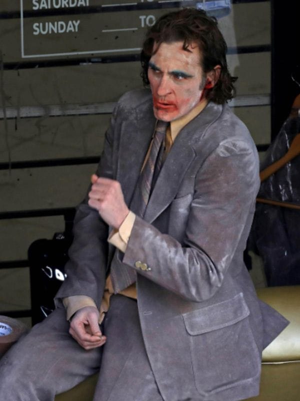 Joaquin Phoenix Joker Folie à Deux Grey Blazer