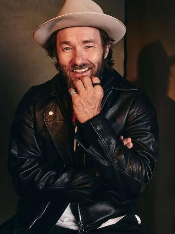 Joel Edgerton Train Dreams 2025 Leather Jacket Black