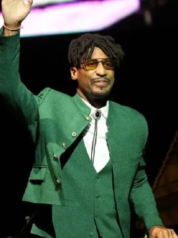 Jon Batiste CinemaCon 2026 Blazer Green