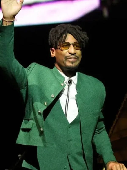 Jon Batiste CinemaCon 2026 Blazer Green