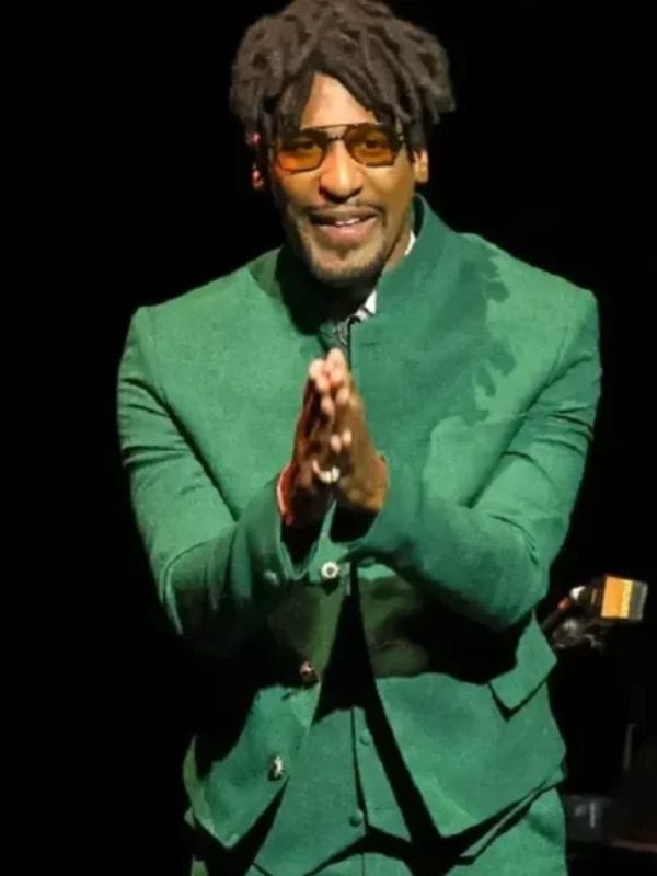 Jon Batiste CinemaCon 2026 Blazer Green