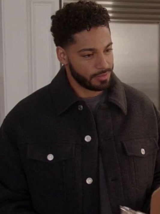 Jordan Baker All American S06 Black Wool Jacket Jordan Baker All American S06 Black Wool Jacket