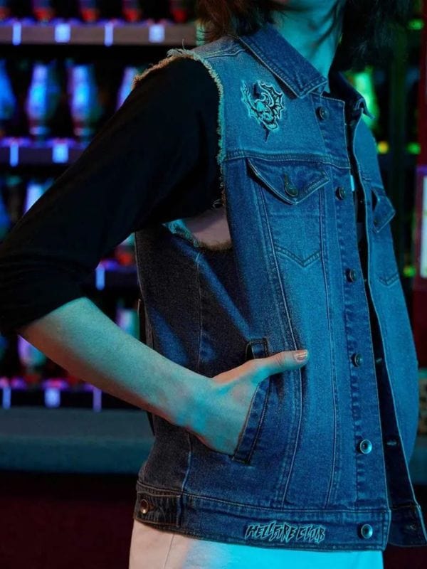 Joseph Quinn Stranger Things Demobat Slayer Vest Blue