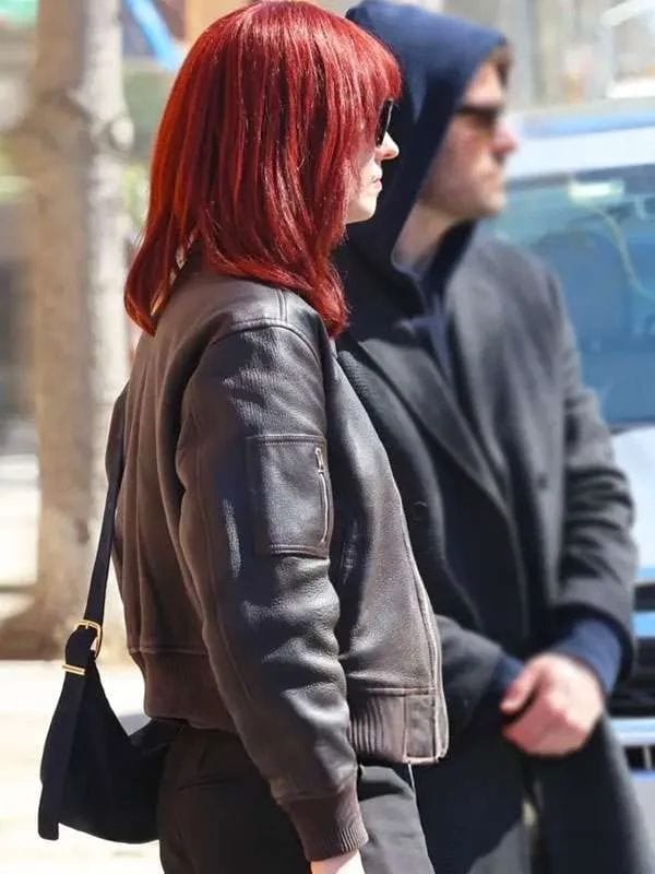 Karen Page Daredevil Born Again Brown Leather Jacket Karen Page Daredevil Born Again Brown Leather Jacket
