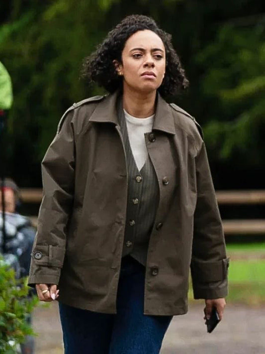 Karen Pirie S02 Saskia Ashdown Brown Coat - Shop Now