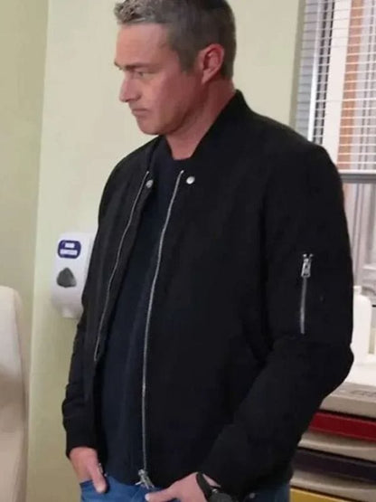 Kelly Severide Chicago Fire S13 Bomber Jacket Black