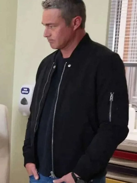 Kelly Severide Chicago Fire S13 Bomber Jacket Black