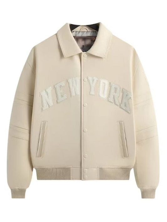 Kith x Avirex x New York Knicks Patrick Ewing Legend Jacket Beige