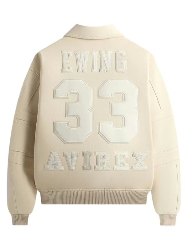 Kith x Avirex x New York Knicks Patrick Ewing Legend Jacket Beige