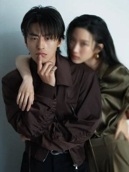 Koo Kyo-hwan Once We Were Us Jacket Brown