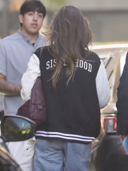 LA 2026 Jessica Alba Varsity Jacket Black