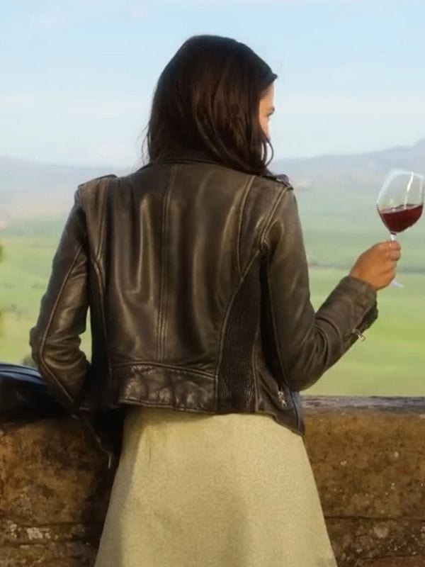 La Dolce Villa 2025 Maia Reficco Black Leather Jacket La Dolce Villa 2025 Maia Reficco Black Leather Jacket