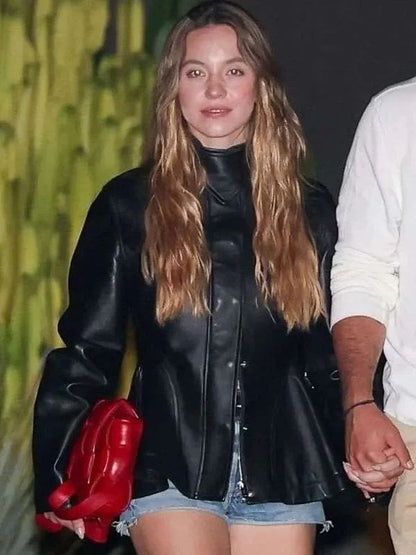 LA Sydney Sweeney 2025 Black Jacket