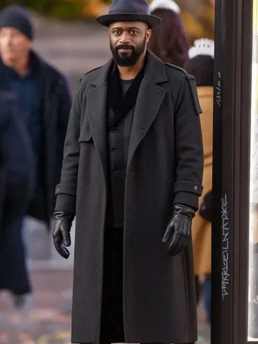 LaKeith Stanfield Play Dirty 2025 Black Coat