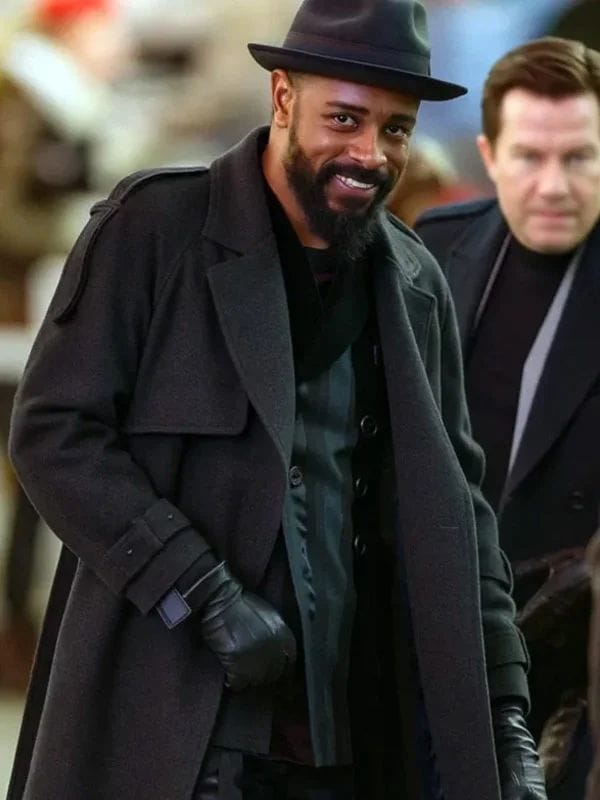 LaKeith Stanfield Play Dirty 2025 Black Coat