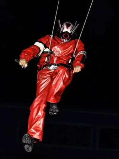 Las Vegas R&B Tour 2026 Chris Brown Red Leather Jacket