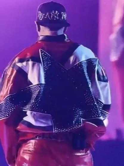 Las Vegas R&B Tour 2026 Chris Brown Red Leather Jacket