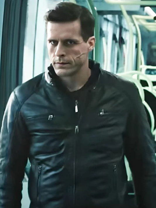 Last Bullet Quentin D’Hainaut Black Leather Jacket
