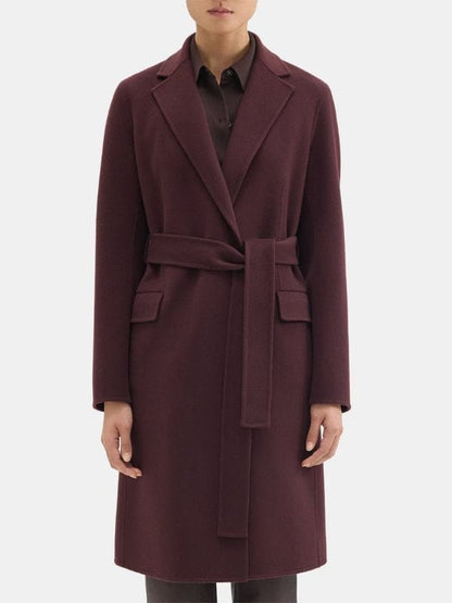 Law and Order S24 Samantha Maroun Burgundy Coat