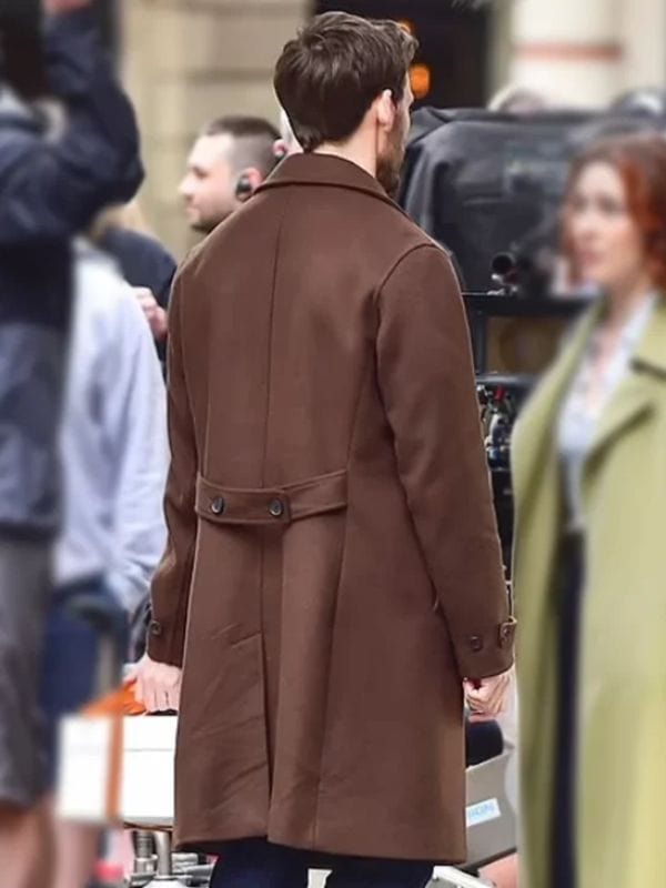 Lazarus S01 Sam Claflin Brown Coat