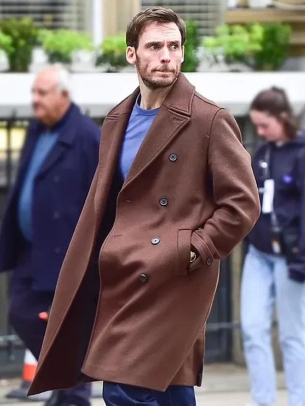 Lazarus S01 Sam Claflin Brown Coat