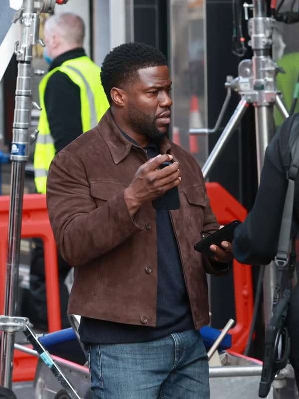 Lift 2024 Kevin Hart Brown Suede Jacket Cyrus Lift 2024 Kevin Hart Brown Suede Jacket