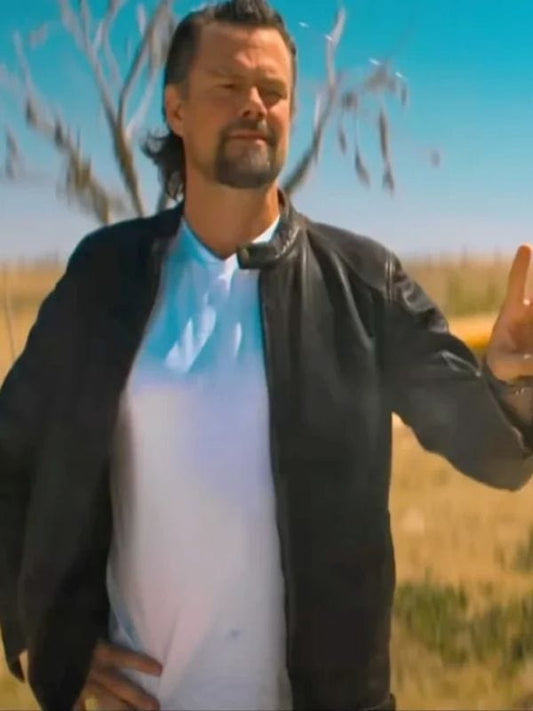London Calling Josh Duhamel Black Leather Jacket