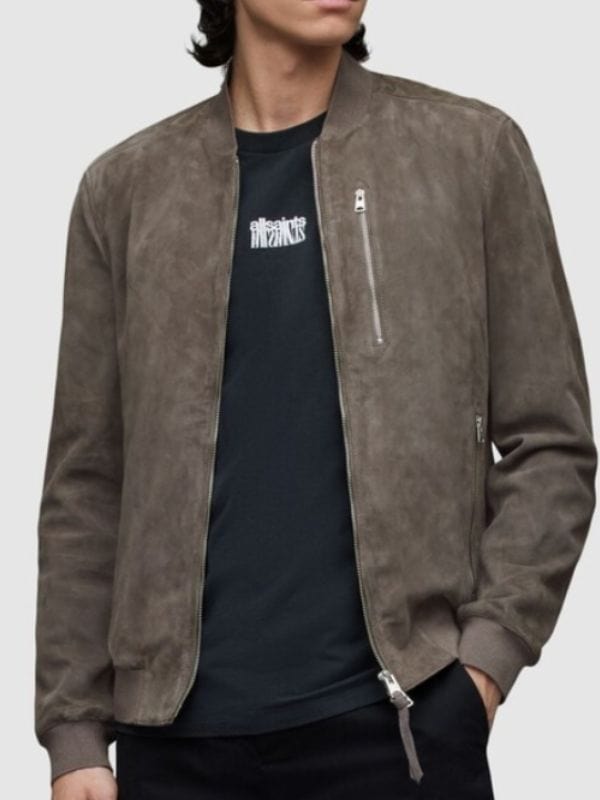 Love is Blind S07 Nick Lachey Brown Suede Jacket