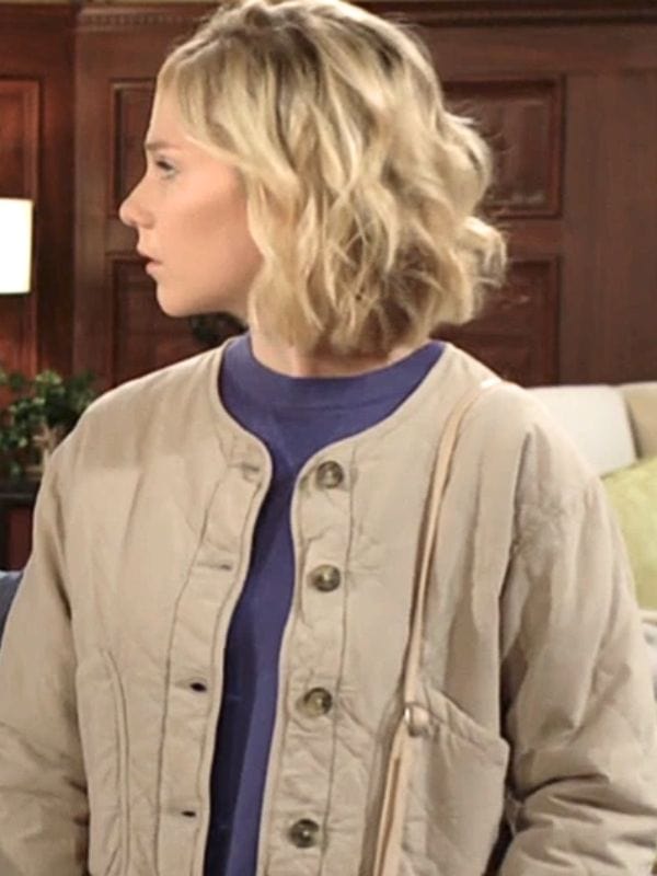 Lucy Romalotti The Young and the Restless Beige Jacket