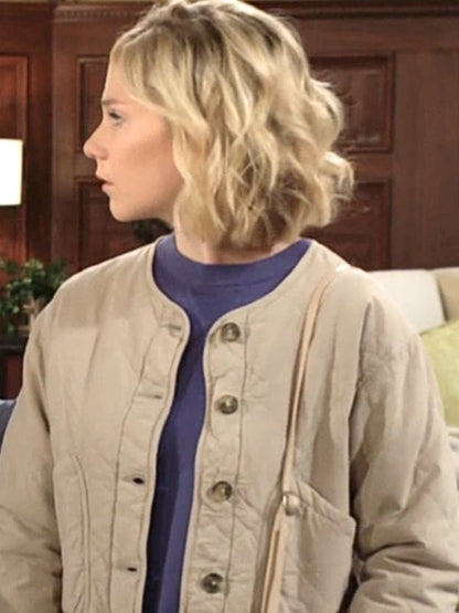 Lucy Romalotti The Young and the Restless Beige Jacket