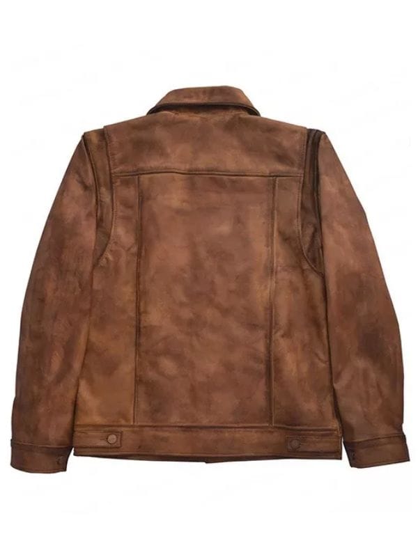 Luke Grimes Yellowstone Brown Leather Jacket