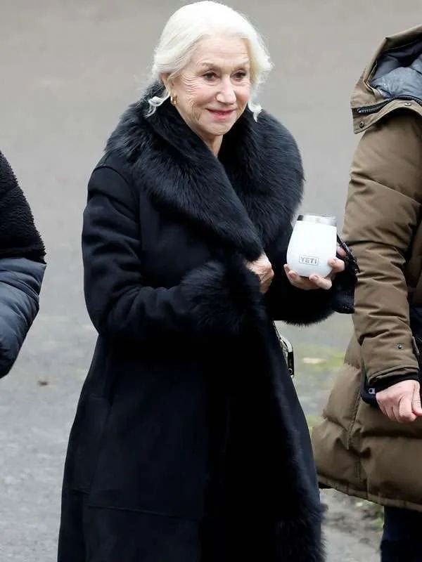 Maeve Harrigan MobLand 2025 Black Leather Coat Maeve Harrigan MobLand 2025 Black Leather Coat