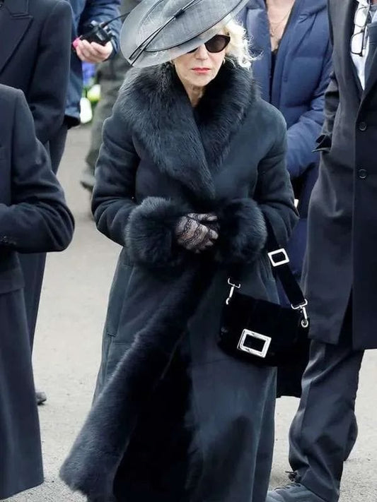 Maeve Harrigan MobLand 2025 Black Leather Coat Maeve Harrigan MobLand 2025 Black Leather Coat
