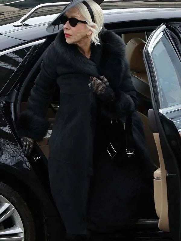 Maeve Harrigan MobLand 2025 Black Leather Coat Maeve Harrigan MobLand 2025 Black Leather Coat