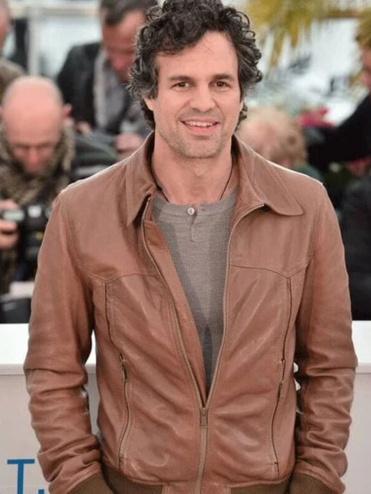 Mark Ruffalo Brown Leather Jacket