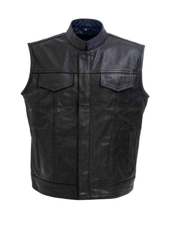 Marshals S01 Kayce Dutton Leather Vest Black