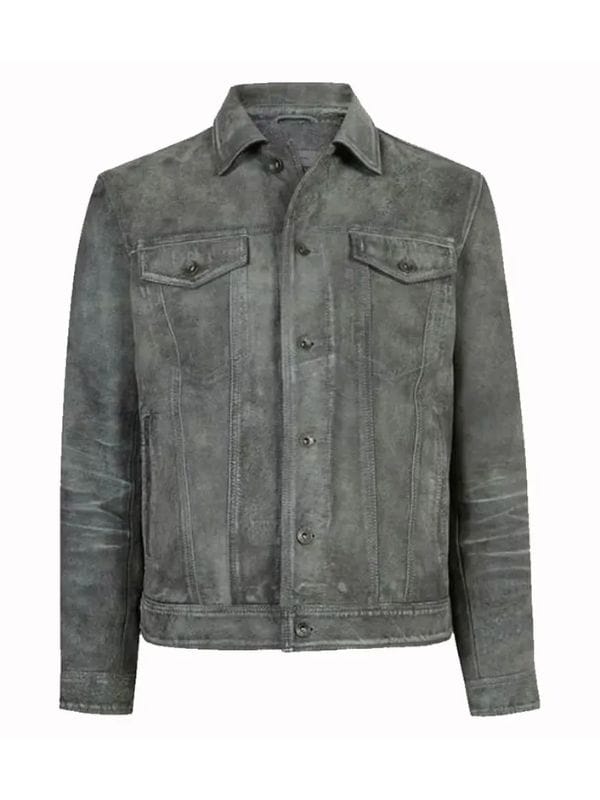 Marshals S01 Miles Kittle Grey Suede Jacket