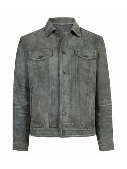 Marshals S01 Miles Kittle Grey Suede Jacket