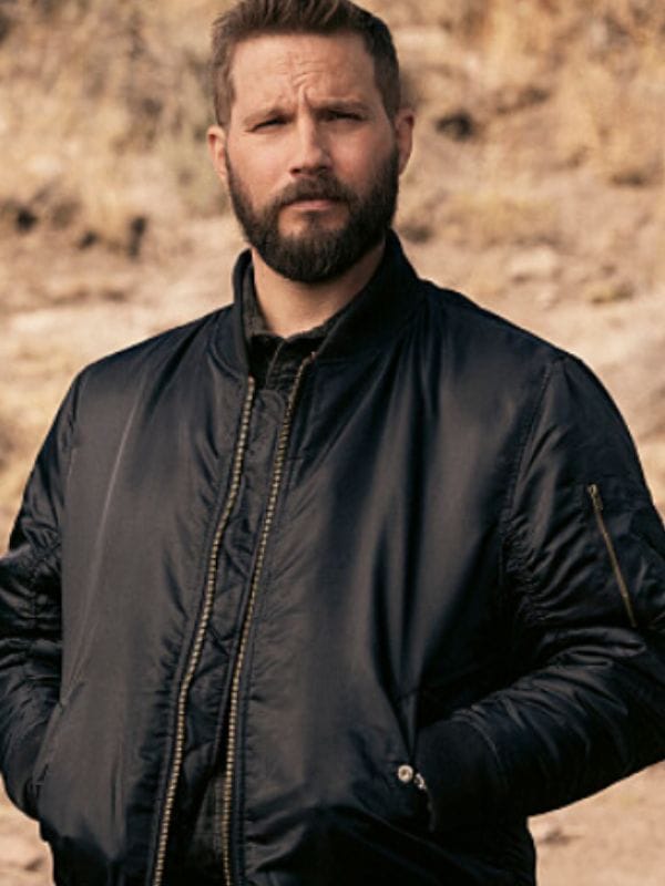 Marshals S01 Pete Calvin Bomber Jacket Black