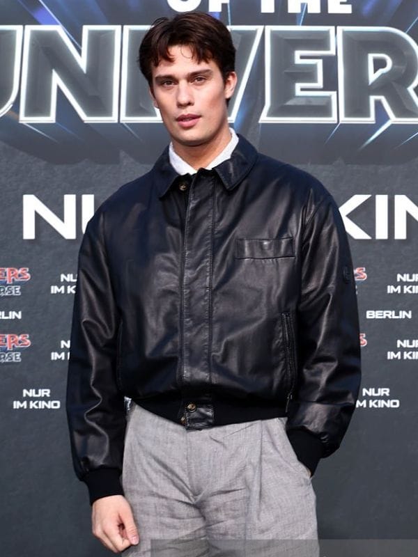 Masters Of The Universe Premiere Nicholas Galitzine Leather Jacket