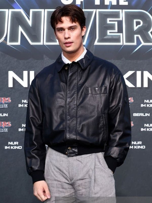 Masters Of The Universe Premiere Nicholas Galitzine Leather Jacket