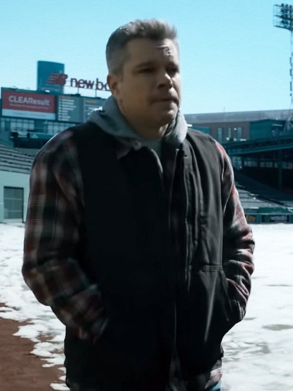 Matt Damon The Instigators 2024 Black Vest